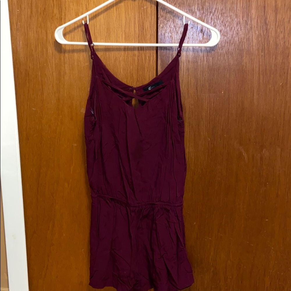 Forever 21 Maroon Romper